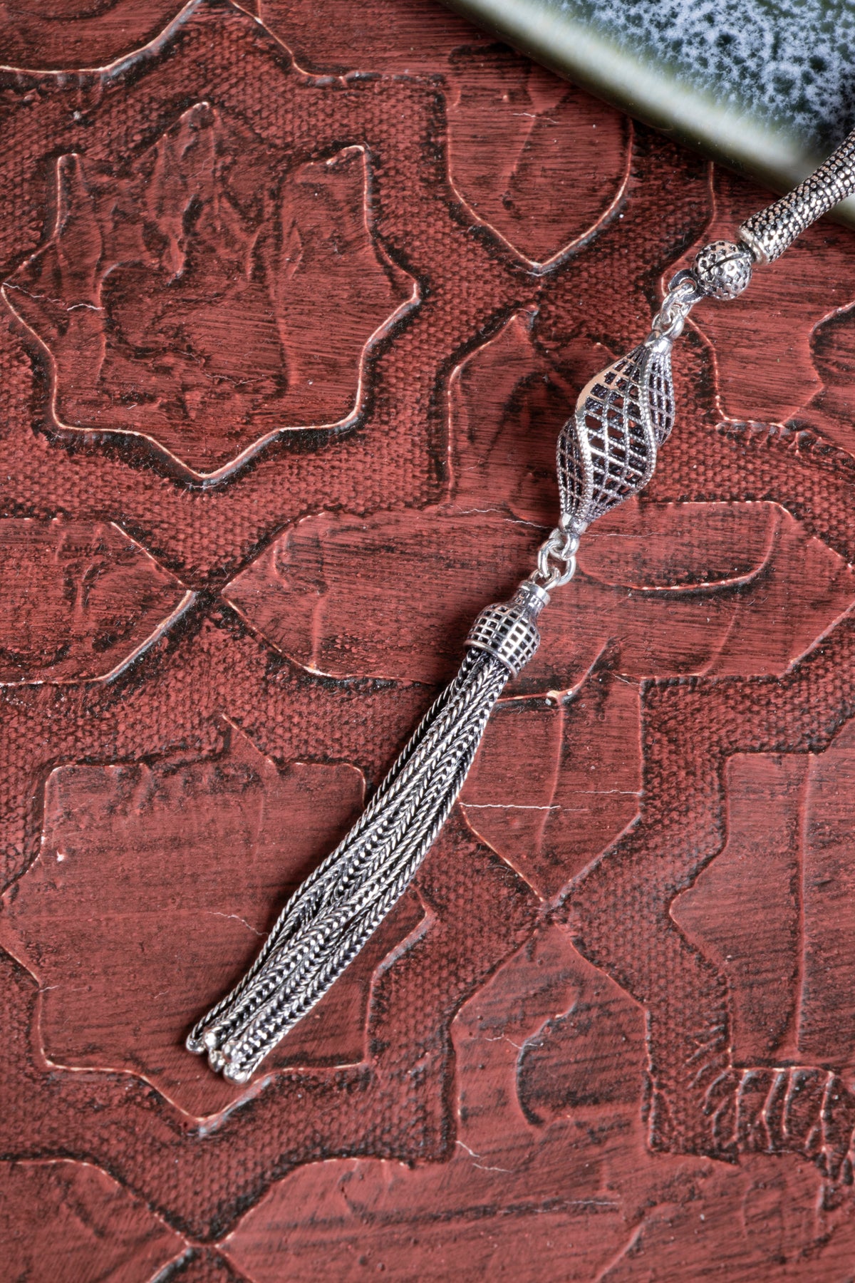 Sertifikalı Kalsedon 925 Ayar Gümüş 8 mm İmameli Tesbih &amp; Bileklik Seti