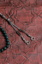 Sertifikalı Kan Taşı Metal İmameli Püskül Tesbih