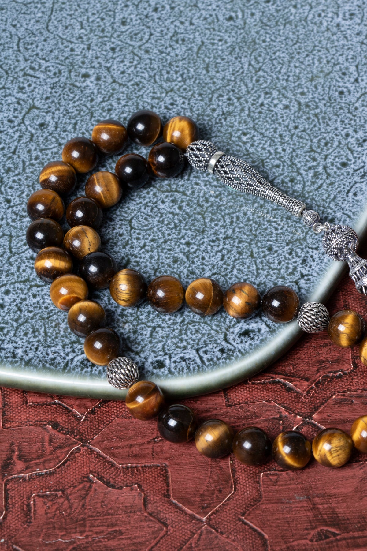 Sertifikalı Kaplan Gözü İmameli Püskül Tesbih