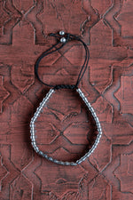 Sertifikalı Köşeli Hematit Doğal Taş Makrome Bileklik