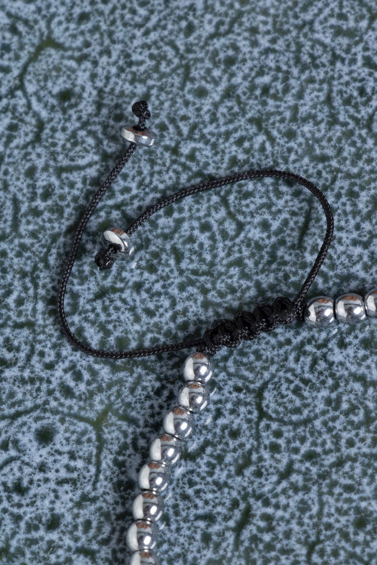 Sertifikalı Lapis Lazuli &amp; Hematit Doğal Taş Makrome Bileklik