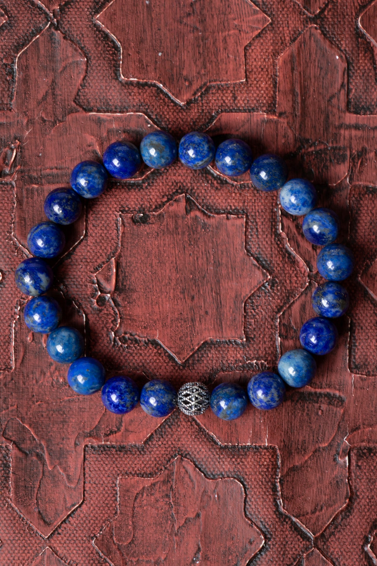 Sertifikalı Lapis Lazuli Gümüş Aparat Bileklik