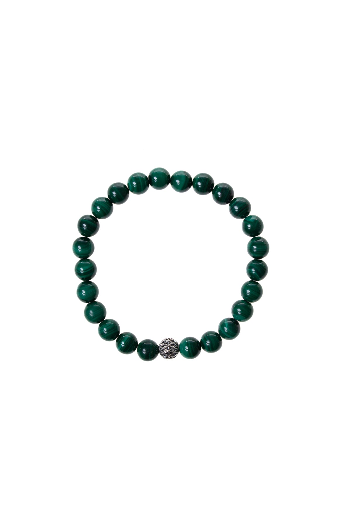 Sertifikalı Malahite Gümüş Aparat Bileklik