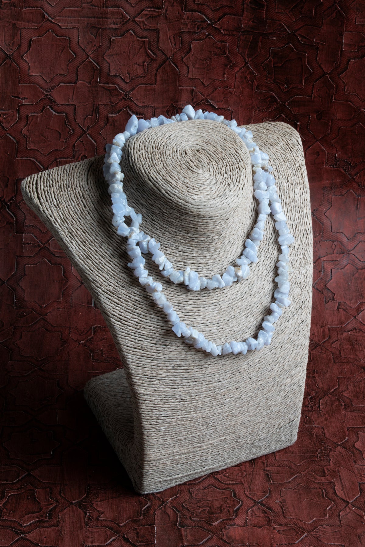 Sertifikalı Naturel Kesim Akuamarin Taşı Kolye