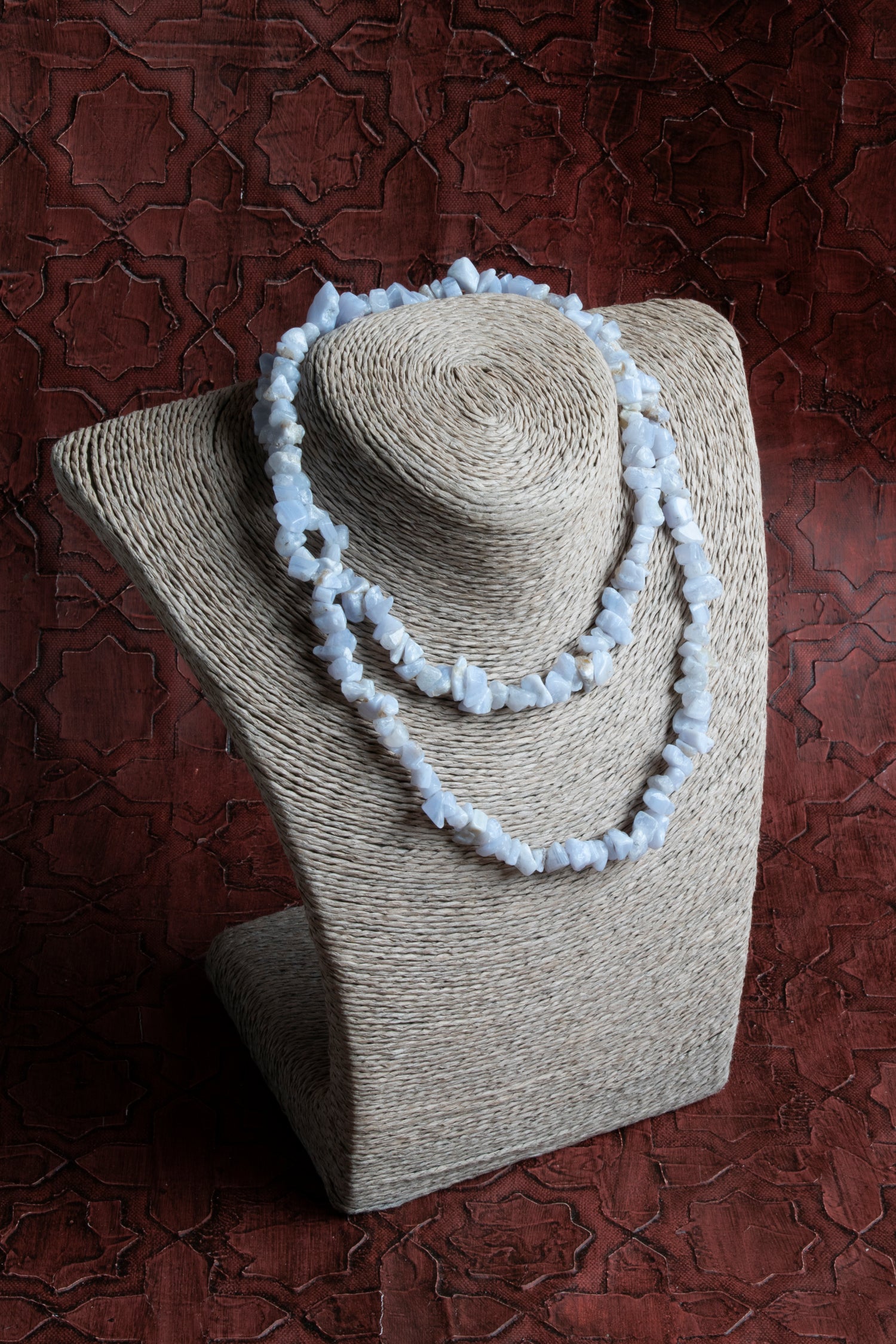 Sertifikalı Naturel Kesim Akuamarin Taşı Kolye