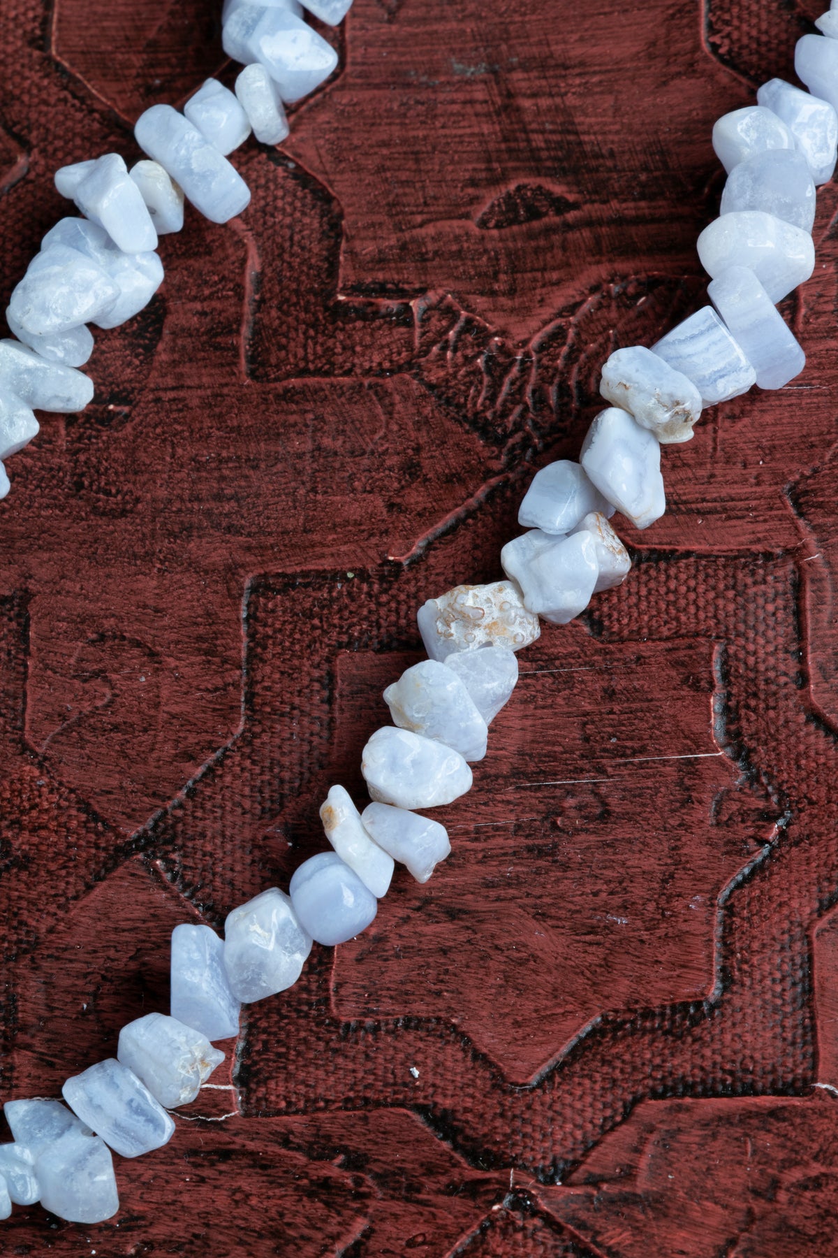 Sertifikalı Naturel Kesim Akuamarin Taşı Kolye