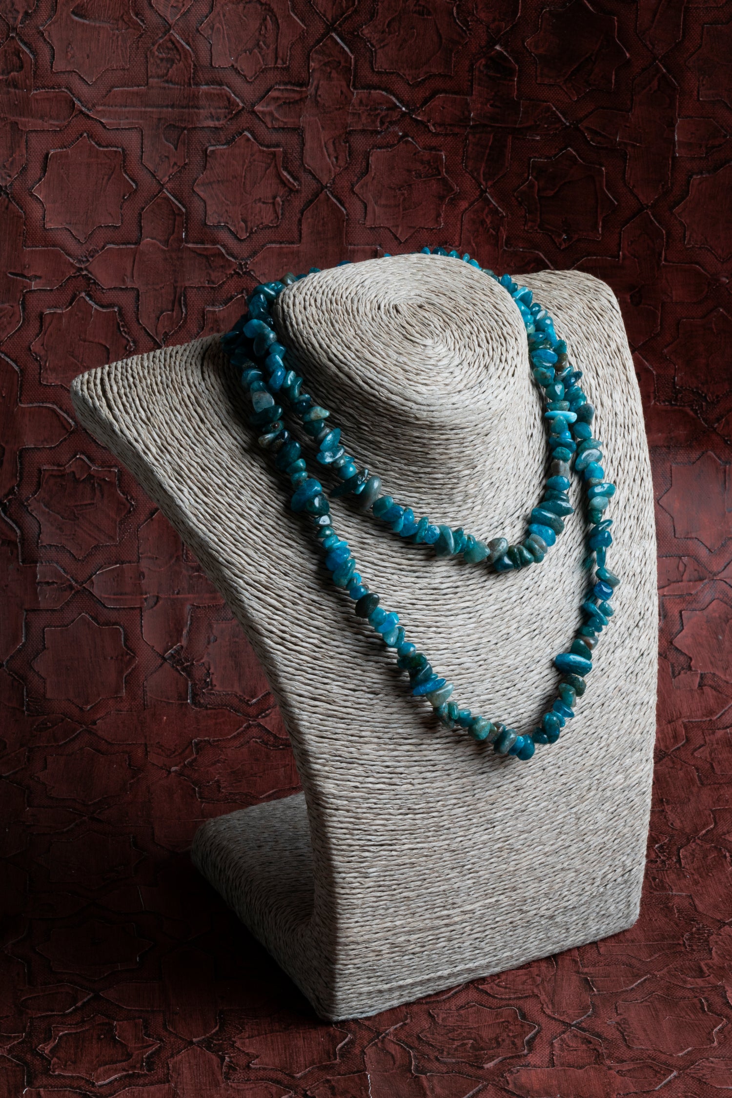 Sertifikalı Naturel Kesim Apatit Taşı Kolye