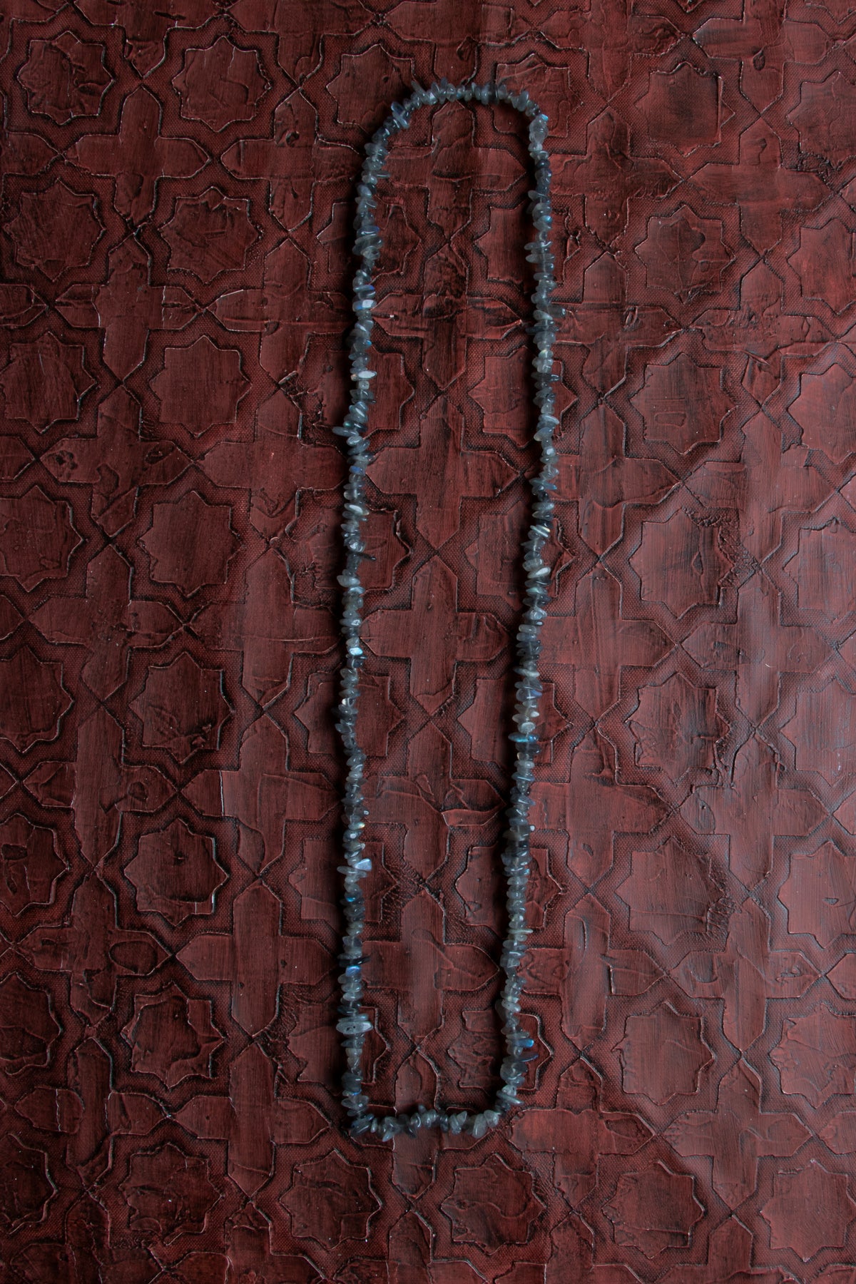 Sertifikalı Naturel Kesim Labradorit Taşı Kolye