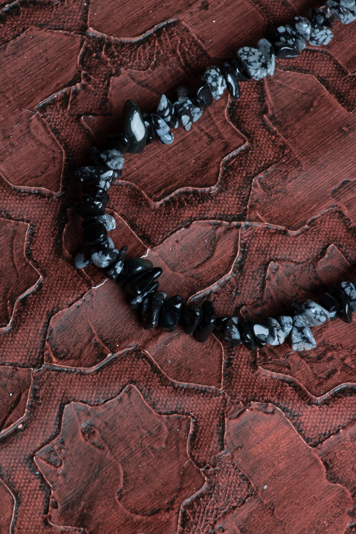 Sertifikalı Naturel Kesim Obsidyen Taşı Kolye