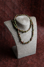 Sertifikalı Naturel Kesim Unakit Taşı Kolye