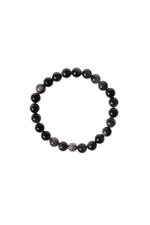 Sertifikalı Obsidyen Gümüş Aparat Bileklik