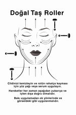 Sertifikalı Pembe Kuvars Face Roller Doğaş Taş