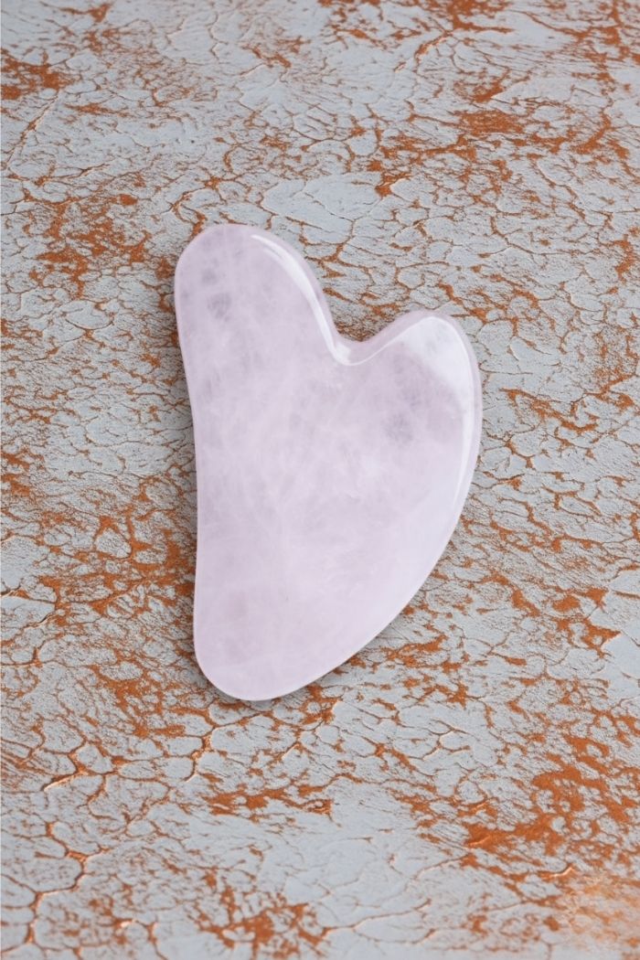 Sertifikalı Pembe Kuvars Gua Sha Masaj Taşı