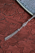 Sertifikalı Sitrin 925 Ayar Gümüş 8 mm İmameli Tesbih &amp; Bileklik Setii