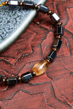 Sertifikalı Sitrin ve Hematit Bileklik – Bolluk Enerjisi ve Zihinsel Denge