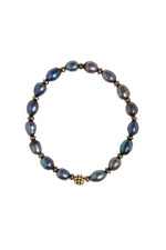 Sertifikalı Siyah İnci &amp; Hamatit &amp; Zirkon Aparat Doğal Taş Bileklik