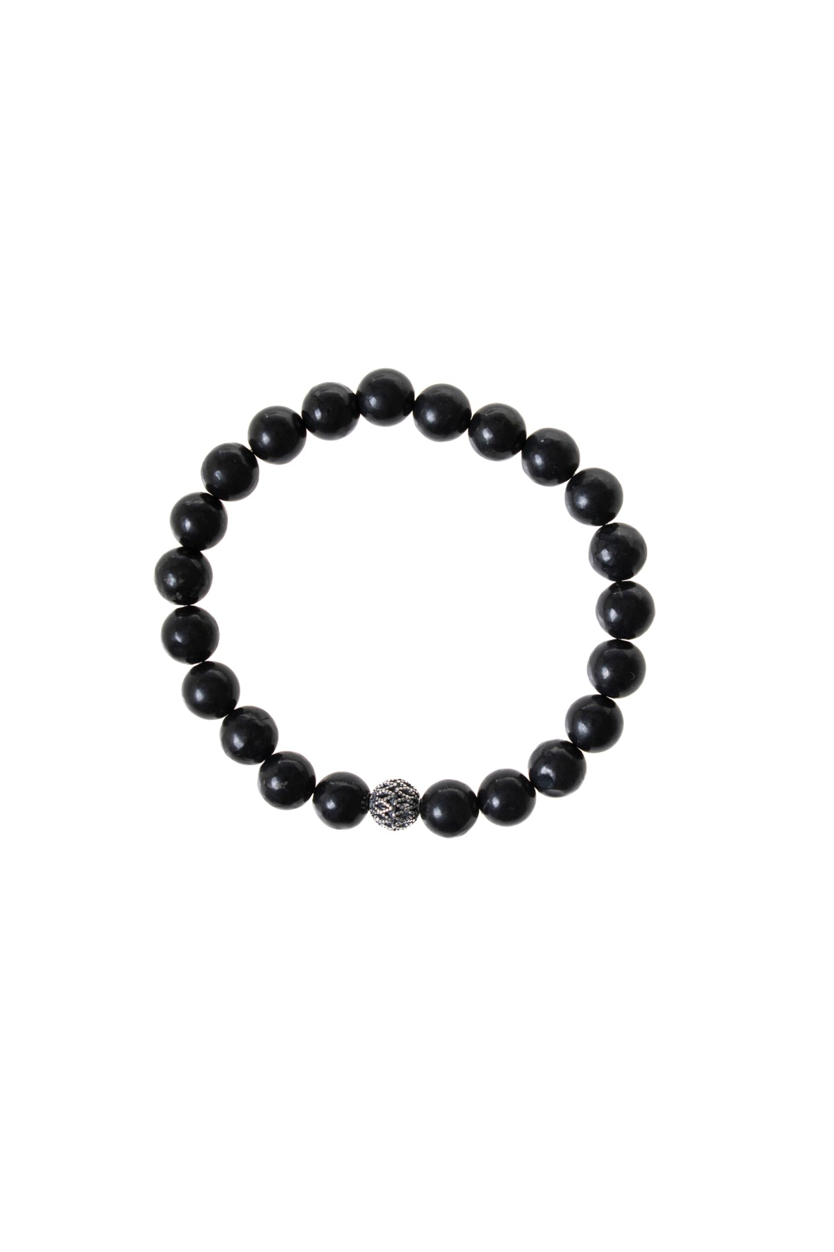 Sertifikalı Siyah Turmalin Gümüş Bileklik