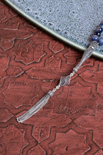 Sertifikalı Sodalit 925 Ayar Gümüş 8 mm İmameli Tesbih&amp; Bileklik Seti