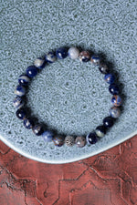 Sertifikalı Sodalit Gümüş Aparat Bileklik