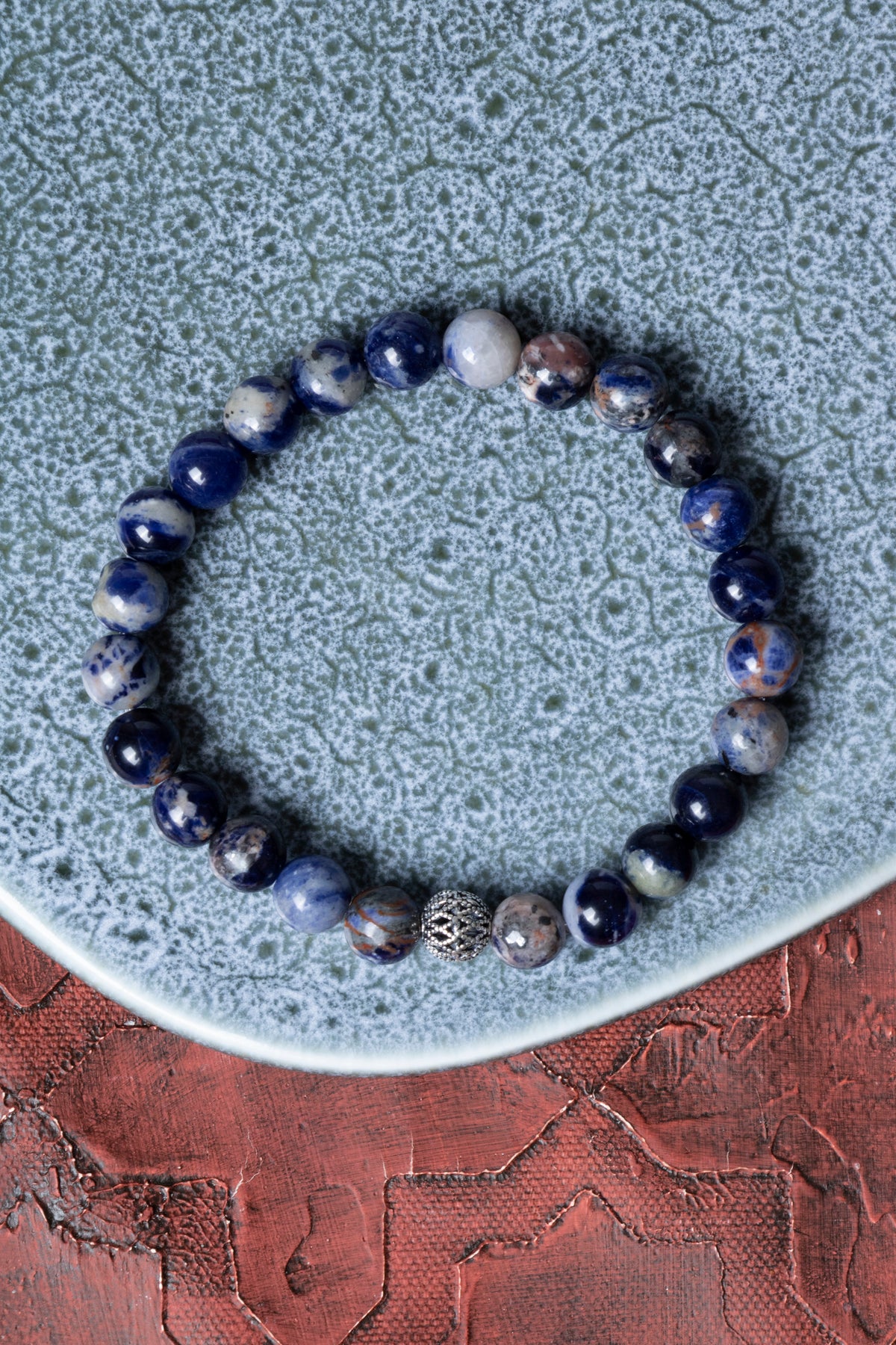 Sertifikalı Sodalit Gümüş Aparat Bileklik