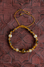 Sertifikalı Solar Pleksus Çakrası Kaplan Gözü Aytaşı Bileklik