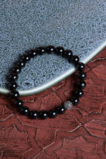 Sertifikalı Turmalin 925 Ayar Gümüş 8 mm İmameli Tesbih &amp; Bileklik Seti