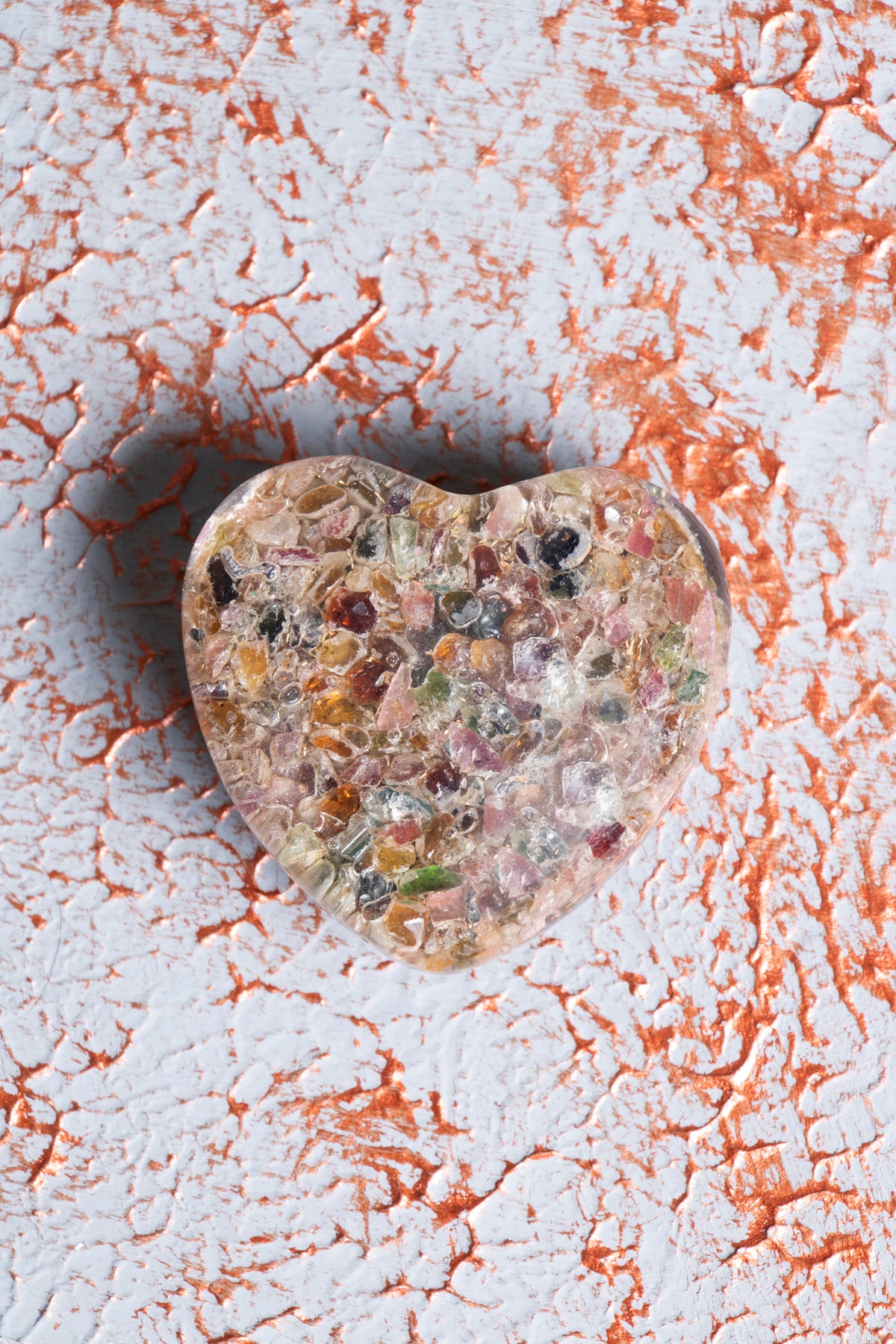 Sertifikalı Turmalin Kalp Obje