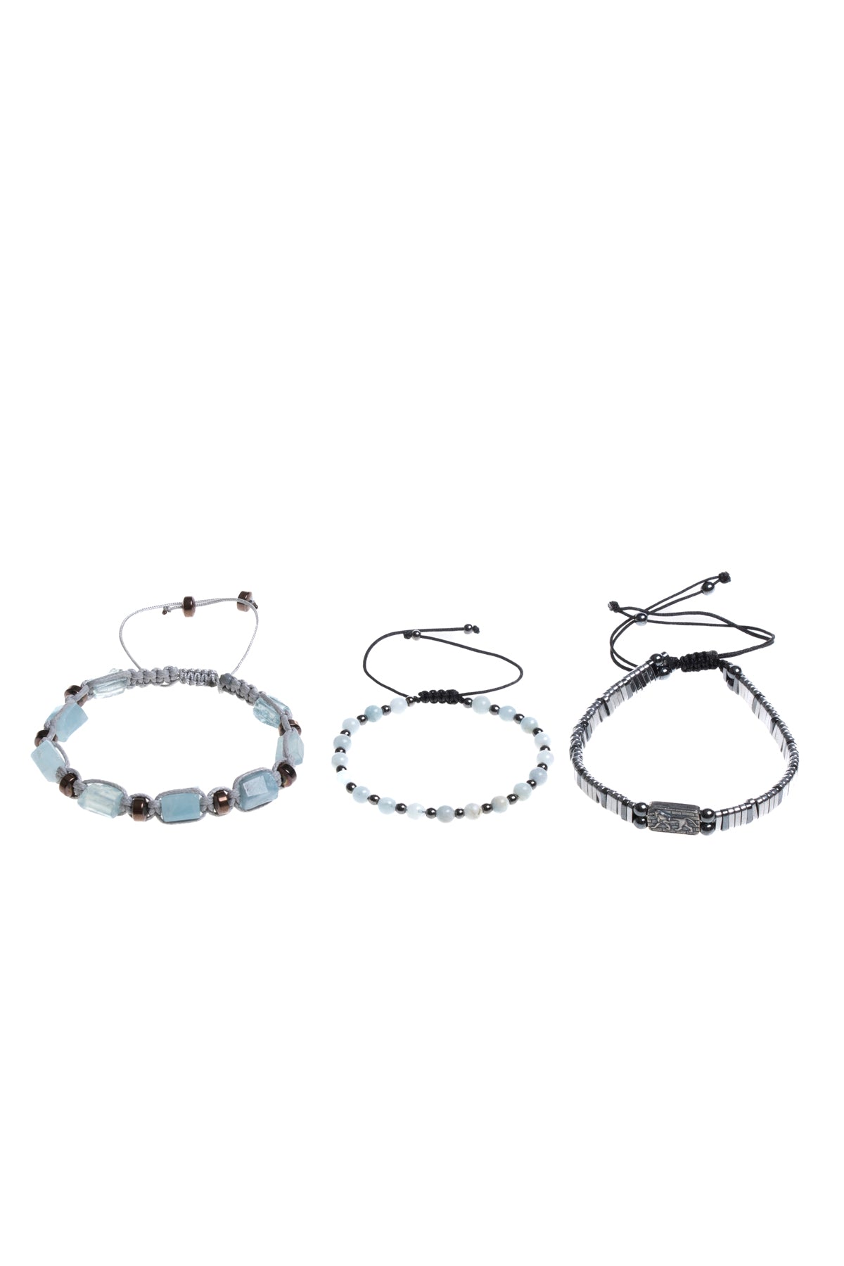 Sertifikalı Yeşim &amp; Hematit Set Bileklik