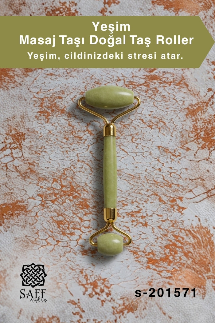 Sertifikalı Yeşim Masaj Taşı Doğal Taş Roller 201571