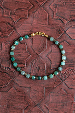 Sertifikalı Zümrüt Doğal Taş Bileklik – Gümüş Aksesuarlı