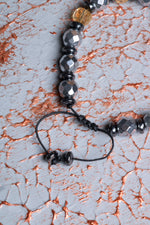 Sitrin &amp; Hematit Makrome Bileklik