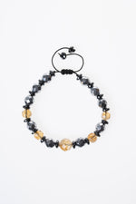 Sitrin &amp; Hematit Makrome Bileklik