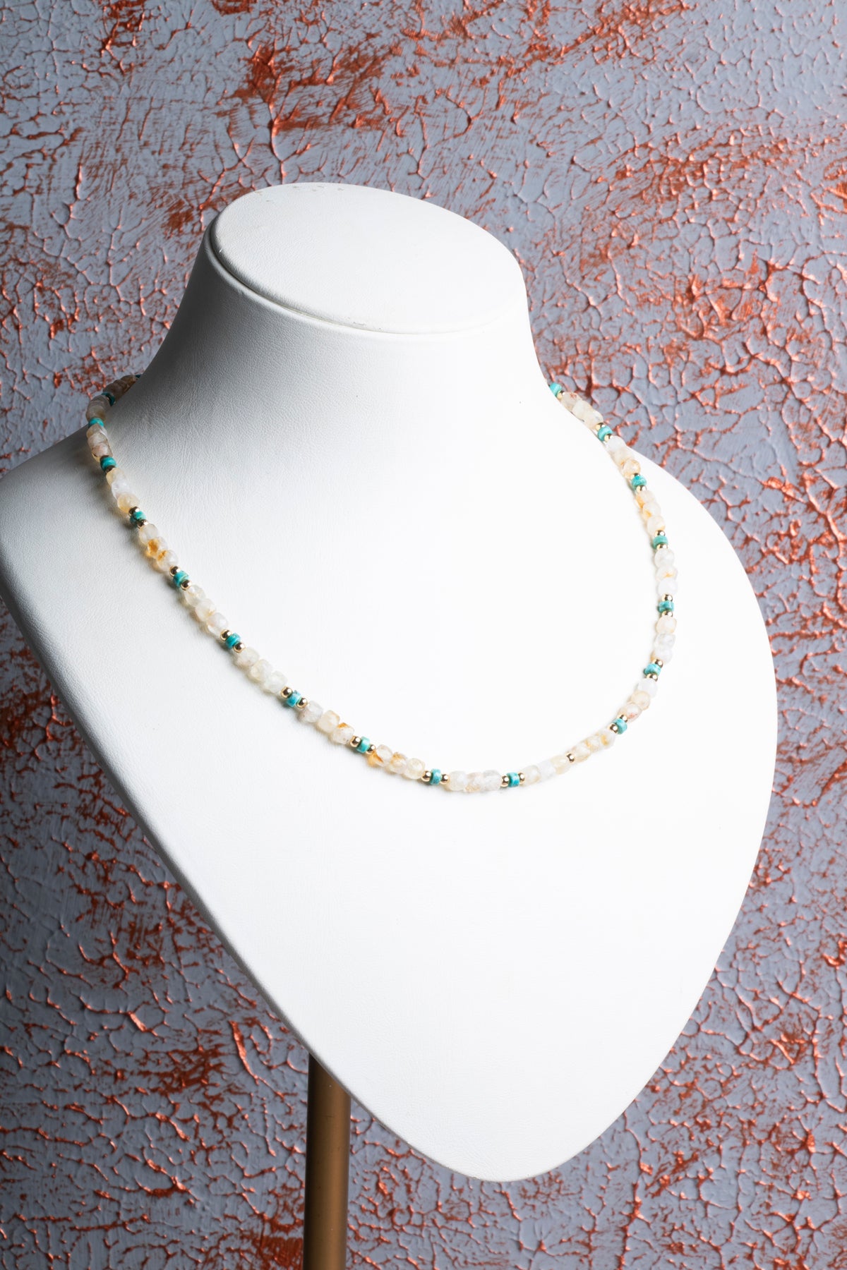 Sitrin &amp; Turkuaz Kolye