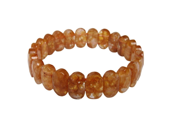 Sitrin Doğal Taş Geniş Kesim Bileklik 210157