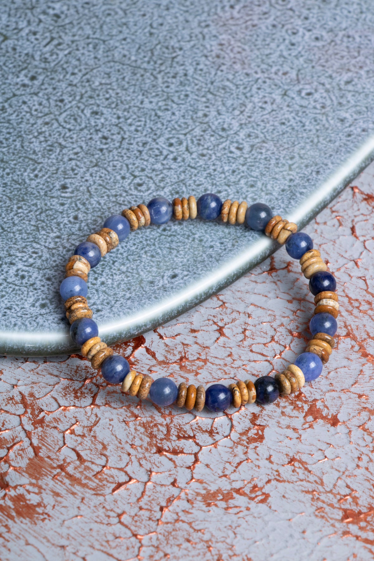 Sodalit &amp; Jasper Bileklik