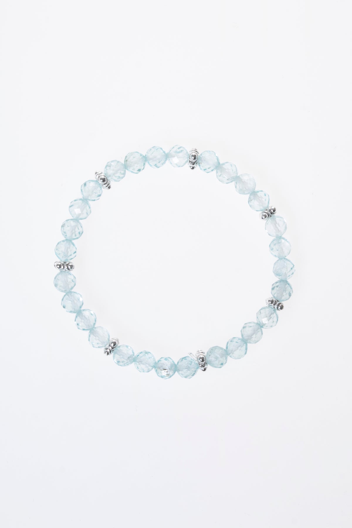 Topaz &amp; Gümüş Aparatlı Bileklik