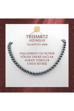 Trehartz 8 mm Dizi Doğal Taş Kolye