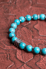 Turkuaz ( Firuze ) Gümüş Aparatlı Bileklik