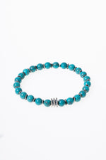 Turkuaz ( Firuze ) Gümüş Aparatlı Bileklik