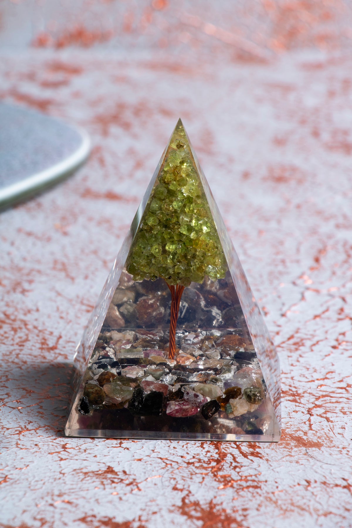 Turmalin &amp; Zebercet Ağaçlı Piramit