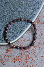 Yakut &amp; Hematit &amp; Zirkon Aparatlı Bileklik