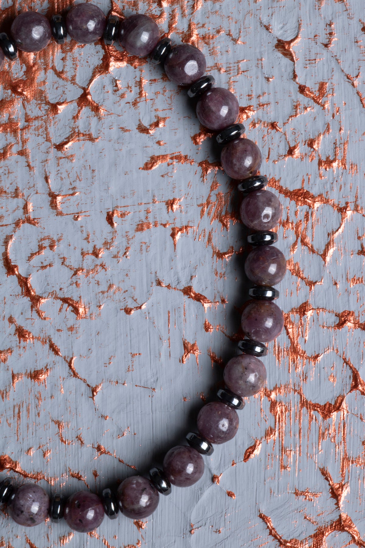 Yakut &amp; Hematit &amp; Zirkon Aparatlı Bileklik