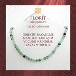 Yeşil Florit 6 mm Dizi Doğal Taş Kolye