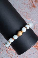 Yeşil Larimar &amp; Jasper Bileklik 8mm