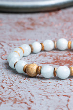 Yeşil Larimar &amp; Jasper Bileklik 8mm