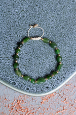 Yeşim &amp; Hematit Makrome Bileklik