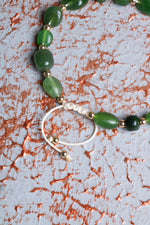 Yeşim &amp; Hematit Makrome Bileklik