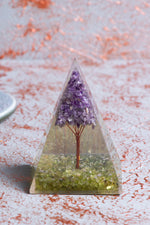 Zebercet &amp; Ametist Ağaçlı Piramit