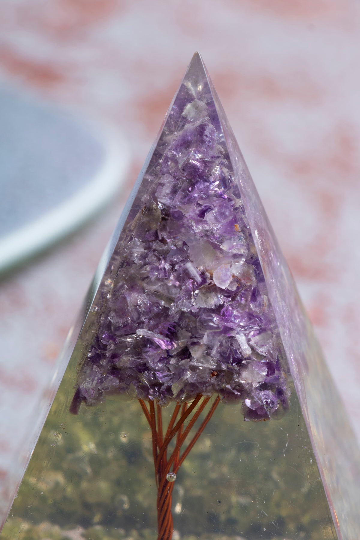 Zebercet &amp; Ametist Ağaçlı Piramit