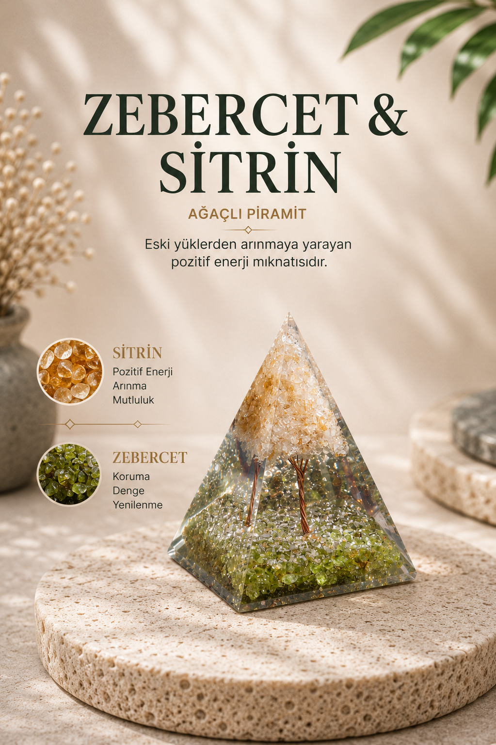 Zebercet & Sitrin Ağaçlı Piramit